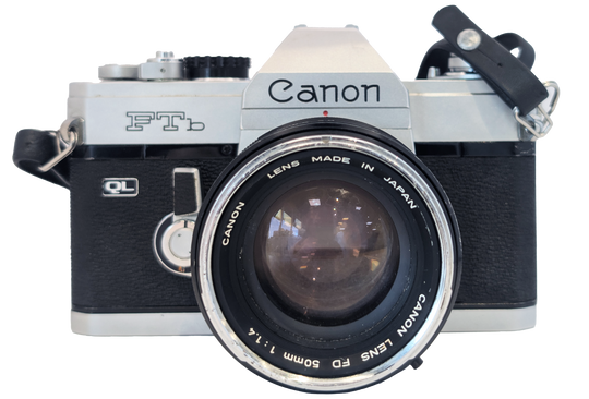 Canon FTb QL 35mm Film Camera with 50mm f/1.4 FD Lens
