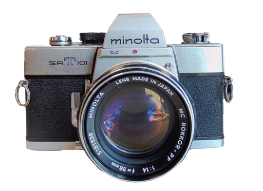 Minolta SRT 101 with Rokkor PF 58mm F1.4 Lens