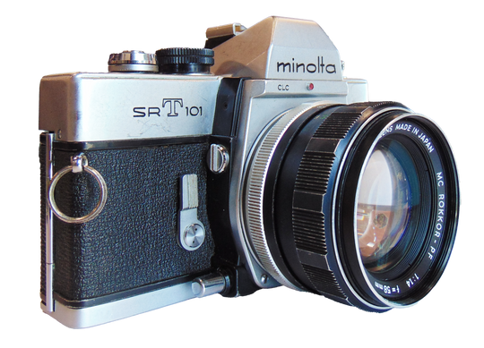 Minolta SRT 101 with Rokkor PF 58mm F1.4 Lens