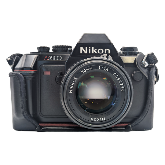 Nikon N2000 35mm Film Camera with 50mm f/1.4 Lens