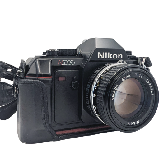 Nikon N2000 35mm Film Camera with 50mm f/1.4 Lens