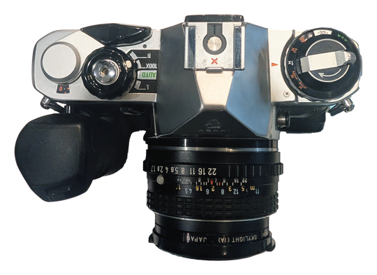 Pentax ME with 50mm f/1.7 Lens and Winder
