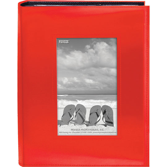 Colorful Frame Sewn Photo Album with Frame Cutout