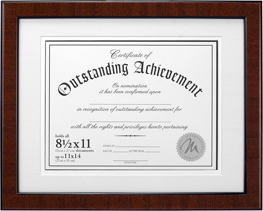 8.5x11 Certificate Frame