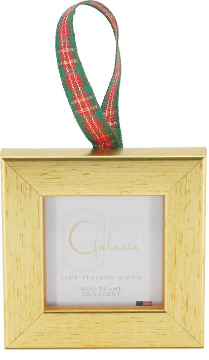 Basic Ornament with Plaid Ribbon