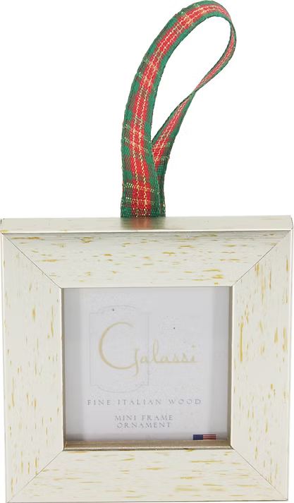 Basic Ornament with Plaid Ribbon