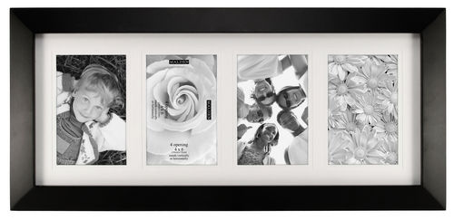 4x6 Berkeley Black Collage Frame with Mat