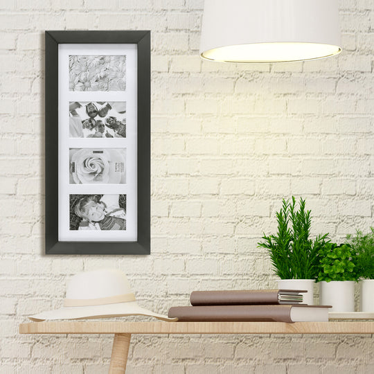 4x6 Berkeley Black Collage Frame with Mat