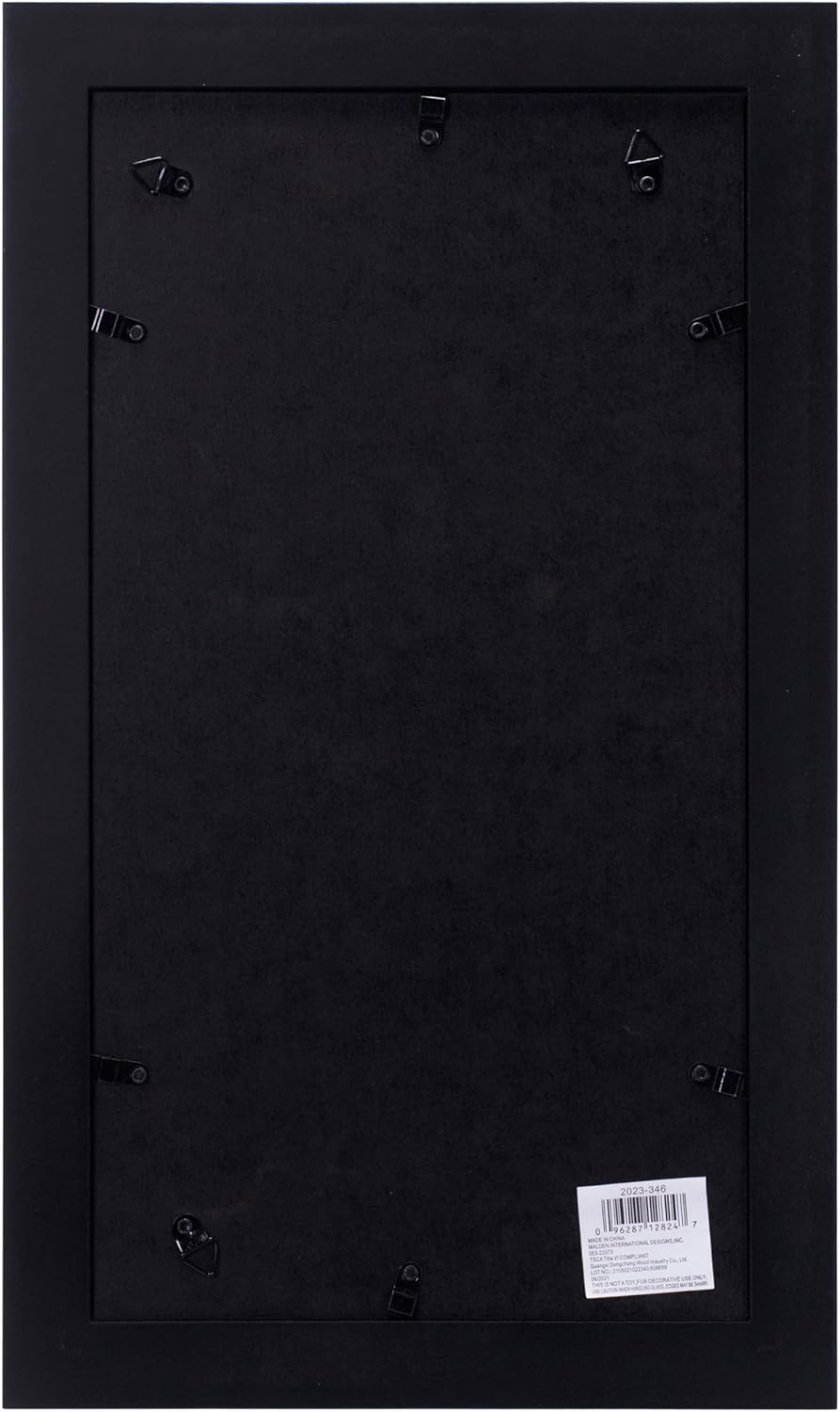 4x6 Berkely Matted Black Wood Collage Picture Frame