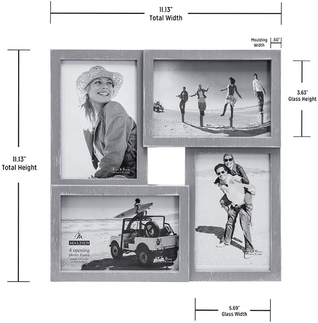 4x6 / 5x7 Berkshire Collage Frame with Mat