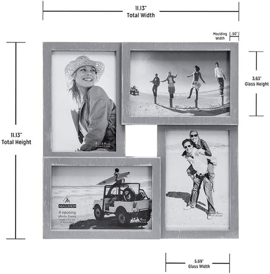 4x6 / 5x7 Berkshire Collage Frame with Mat