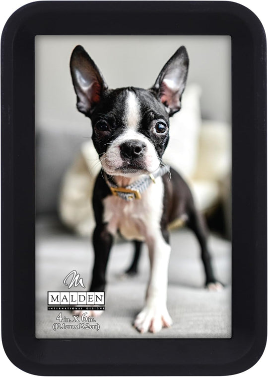 Curved Black Wood Frame
