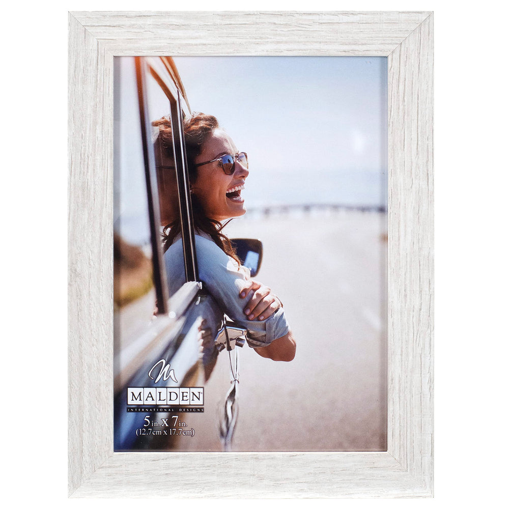 Wide Linear White Wash Frame