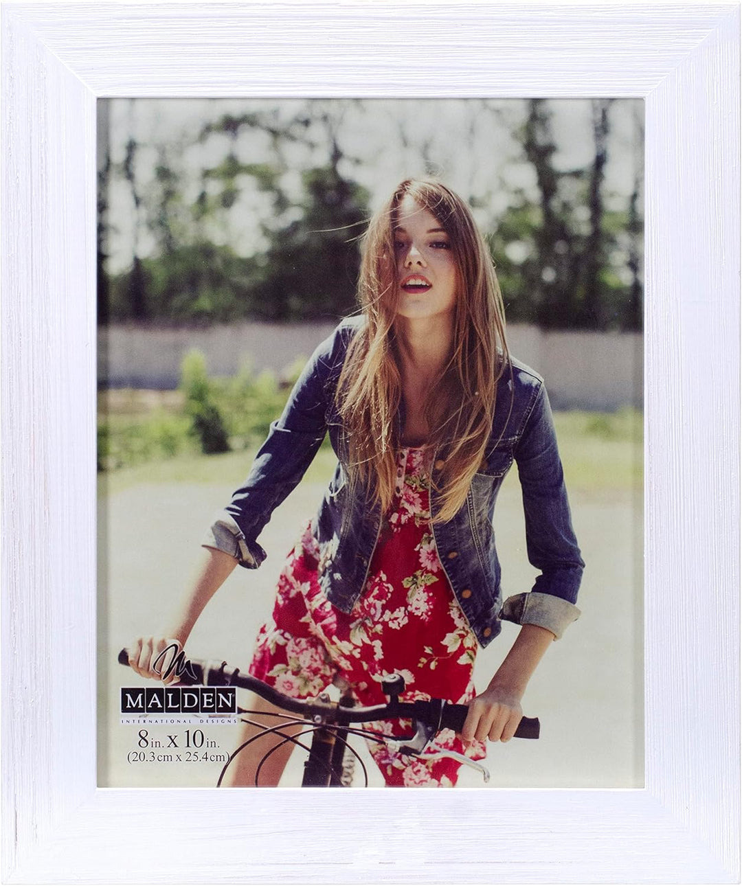 Wide Linear White Wash Frame
