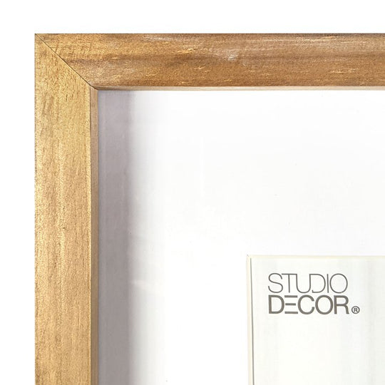 Natural Walnut Stain Wood Frame with Mat