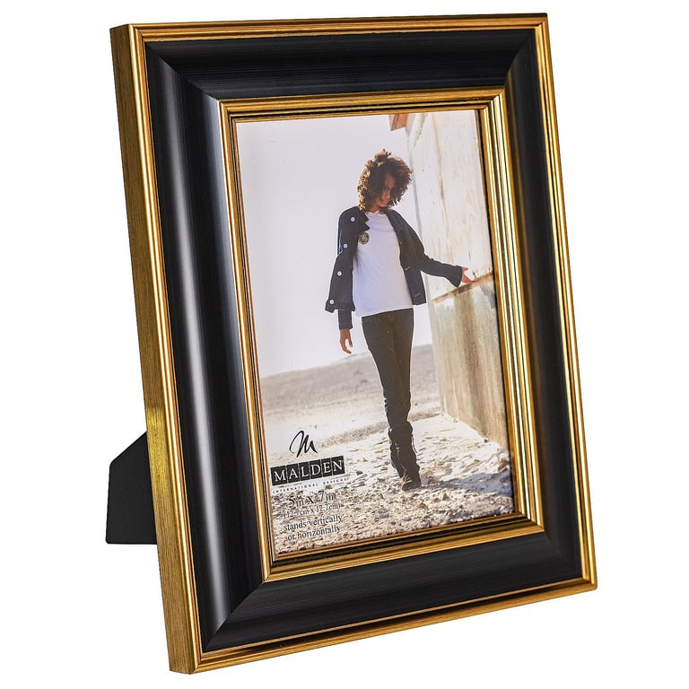 5x7 Townsend Black & Gold Frame