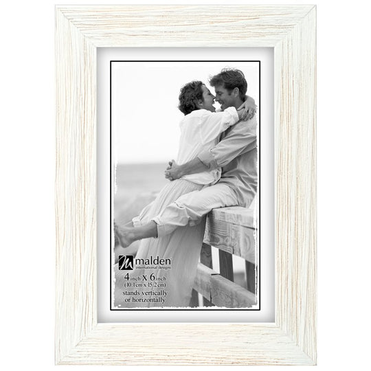 Wide Linear White Wash Frame