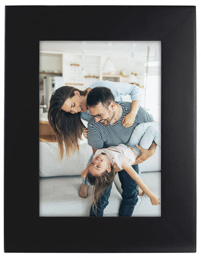 Wide Linear Black Frame